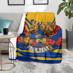 Personalised West Coast Eagles ANZAC Blanket Military Remembrance Australian Football Mascot Camouflage