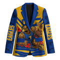 Personalised West Coast Eagles ANZAC Blazer Military Remembrance Australian Football Mascot Camouflage