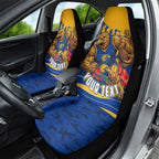 Personalised West Coast Eagles ANZAC Car Seat Cover Military Remembrance Australian Football Mascot Camouflage