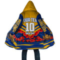 Personalised West Coast Eagles ANZAC Cloak Military Remembrance Australian Football Mascot Camouflage