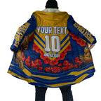 Personalised West Coast Eagles ANZAC Cloak Military Remembrance Australian Football Mascot Camouflage