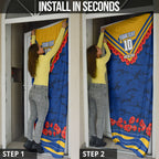 Personalised West Coast Eagles ANZAC Door Cover Military Remembrance Australian Football Mascot Camouflage