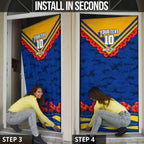 Personalised West Coast Eagles ANZAC Door Cover Military Remembrance Australian Football Mascot Camouflage