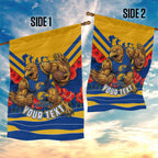 Personalised West Coast Eagles ANZAC Garden Flag Military Remembrance Australian Football Mascot Camouflage