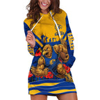 Personalised West Coast Eagles ANZAC Hoodie Dress Military Remembrance Australian Football Mascot Camouflage