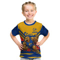 Personalised West Coast Eagles ANZAC Kid T Shirt Military Remembrance Australian Football Mascot Camouflage