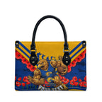 Personalised West Coast Eagles ANZAC Leather Bag Military Remembrance Australian Football Mascot Camouflage