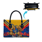 Personalised West Coast Eagles ANZAC Leather Bag Military Remembrance Australian Football Mascot Camouflage