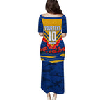 Personalised West Coast Eagles ANZAC Puletasi Military Remembrance Australian Football Mascot Camouflage