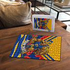 Personalised West Coast Eagles ANZAC Puzzle Military Remembrance Australian Football Mascot Camouflage