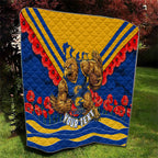 Personalised West Coast Eagles ANZAC Quilt Military Remembrance Australian Football Mascot Camouflage