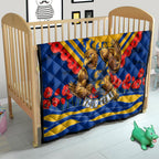 Personalised West Coast Eagles ANZAC Quilt Military Remembrance Australian Football Mascot Camouflage