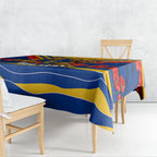 Personalised West Coast Eagles ANZAC Tablecloth Military Remembrance Australian Football Mascot Camouflage