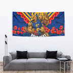 Personalised West Coast Eagles ANZAC Tapestry Military Remembrance Australian Football Mascot Camouflage