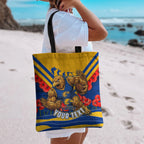 Personalised West Coast Eagles ANZAC Tote Bag Military Remembrance Australian Football Mascot Camouflage