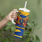 Personalised West Coast Eagles ANZAC Tumbler With Handle Military Remembrance Australian Football Mascot Camouflage