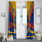 Personalised West Coast Eagles ANZAC Window Curtain Military Remembrance Australian Football Mascot Camouflage