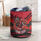 Personalised Essendon Bombers ANZAC Laundry Basket Military Remembrance Australian Football Mascot Camouflage
