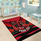 Personalised Essendon Bombers ANZAC Area Rug Military Remembrance Australian Football Mascot Camouflage