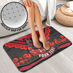 Personalised Essendon Bombers ANZAC Bathroom Set Military Remembrance Australian Football Mascot Camouflage