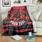 Personalised Essendon Bombers ANZAC Blanket Military Remembrance Australian Football Mascot Camouflage