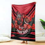 Personalised Essendon Bombers ANZAC Blanket Military Remembrance Australian Football Mascot Camouflage