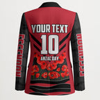 Personalised Essendon Bombers ANZAC Blazer Military Remembrance Australian Football Mascot Camouflage
