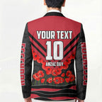 Personalised Essendon Bombers ANZAC Blazer Military Remembrance Australian Football Mascot Camouflage