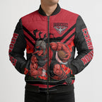 Personalised Essendon Bombers ANZAC Bomber Puffer Jacket Military Remembrance Australian Football Mascot Camouflage