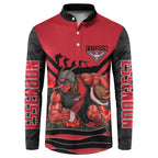 Personalised Essendon Bombers ANZAC Button Sweatshirt Military Remembrance Australian Football Mascot Camouflage