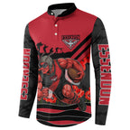 Personalised Essendon Bombers ANZAC Button Sweatshirt Military Remembrance Australian Football Mascot Camouflage