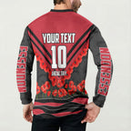 Personalised Essendon Bombers ANZAC Button Sweatshirt Military Remembrance Australian Football Mascot Camouflage