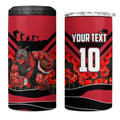 Personalised Essendon Bombers ANZAC 4 in 1 Can Cooler Tumbler Military Remembrance Australian Football Mascot Camouflage