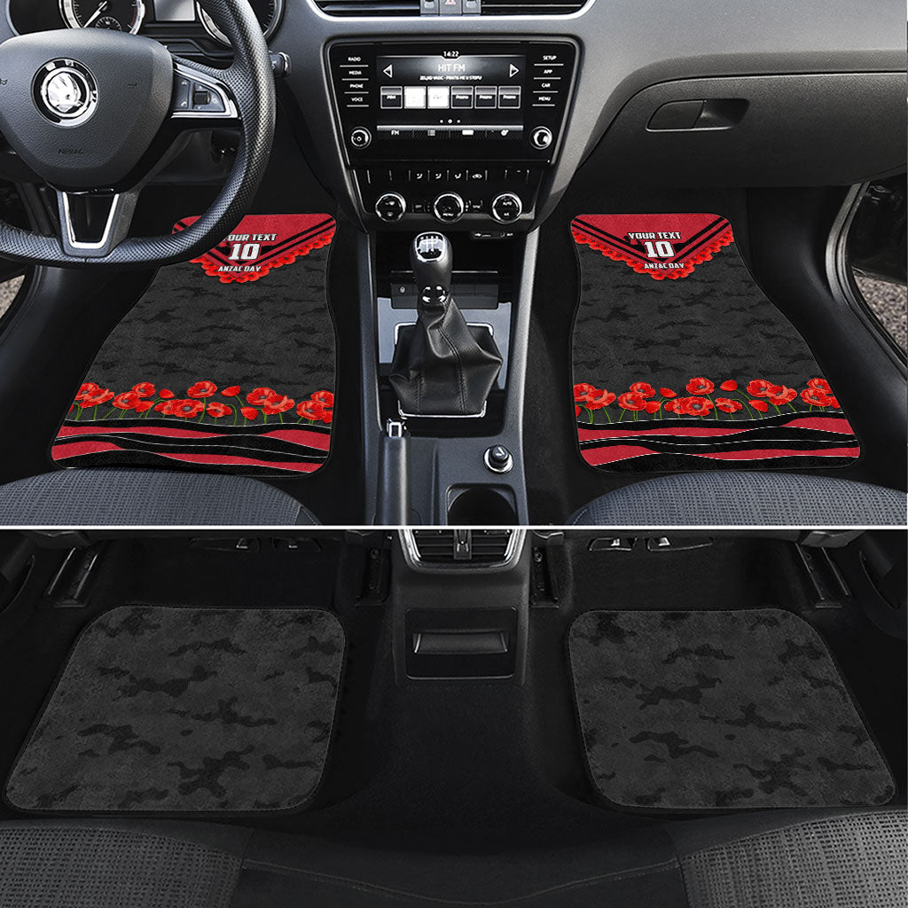 Personalised Essendon Bombers ANZAC Car Mats Military Remembrance Australian Football Mascot Camouflage
