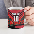 Personalised Essendon Bombers ANZAC Ceramic Mug Military Remembrance Australian Football Mascot Camouflage