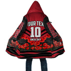 Personalised Essendon Bombers ANZAC Cloak Military Remembrance Australian Football Mascot Camouflage