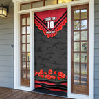 Personalised Essendon Bombers ANZAC Door Cover Military Remembrance Australian Football Mascot Camouflage