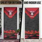 Personalised Essendon Bombers ANZAC Door Cover Military Remembrance Australian Football Mascot Camouflage
