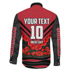 Personalised Essendon Bombers ANZAC Family Matching Tank Maxi Dress and Hawaiian Shirt Military Remembrance Australian Football Mascot Camouflage