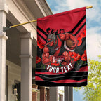 Personalised Essendon Bombers ANZAC Garden Flag Military Remembrance Australian Football Mascot Camouflage