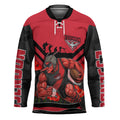 Personalised Essendon Bombers ANZAC Hockey Jersey Military Remembrance Australian Football Mascot Camouflage