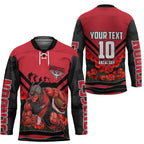 Personalised Essendon Bombers ANZAC Hockey Jersey Military Remembrance Australian Football Mascot Camouflage