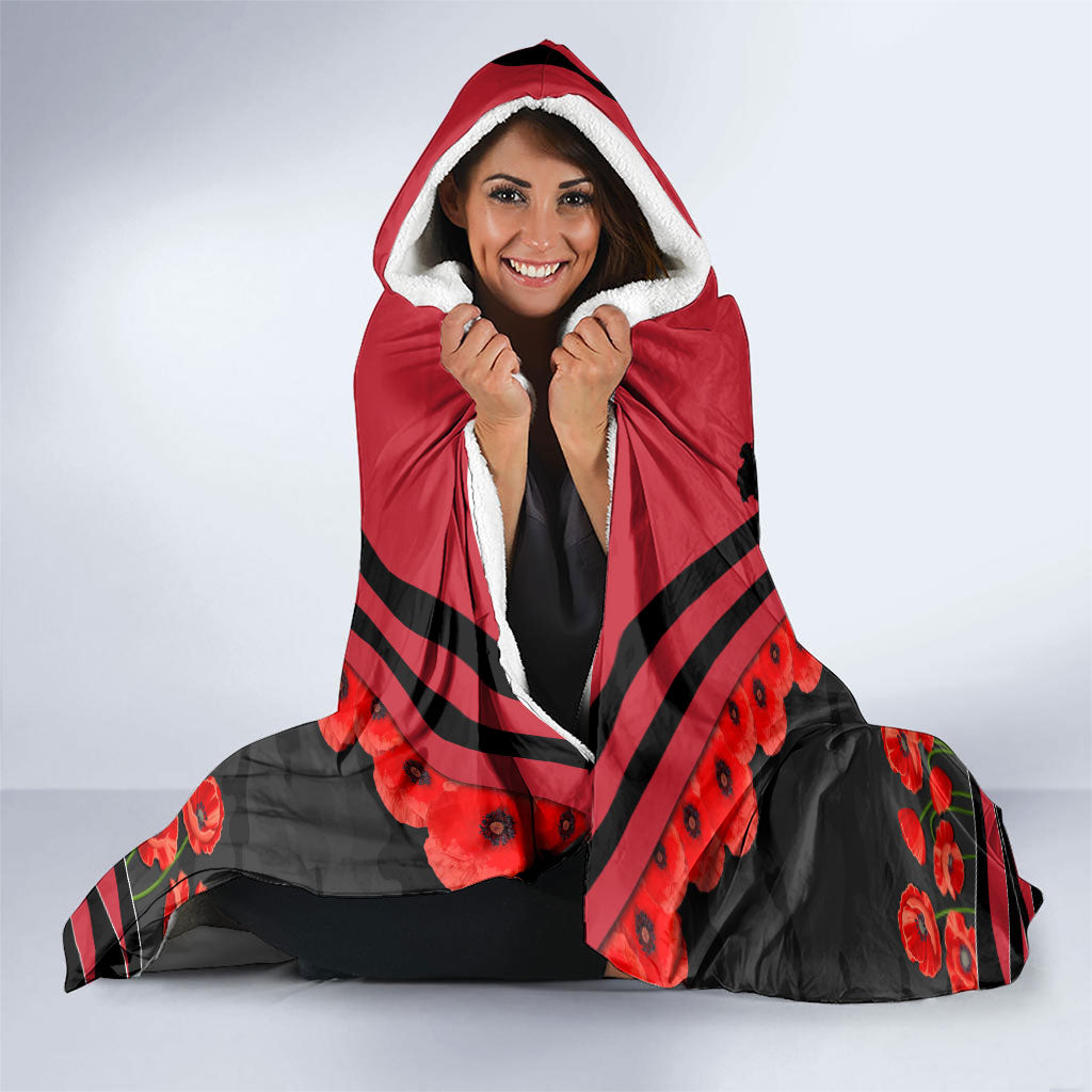 Personalised Essendon Bombers ANZAC Hooded Blanket Military Remembrance Australian Football Mascot Camouflage
