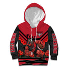 Personalised Essendon Bombers ANZAC Kid Hoodie Military Remembrance Australian Football Mascot Camouflage