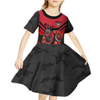 Personalised Essendon Bombers ANZAC Kid Short Sleeve Dress Military Remembrance Australian Football Mascot Camouflage