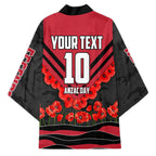 Personalised Essendon Bombers ANZAC Kimono Military Remembrance Australian Football Mascot Camouflage