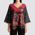 Personalised Essendon Bombers ANZAC Kimono Sleeve Blouse Military Remembrance Australian Football Mascot Camouflage