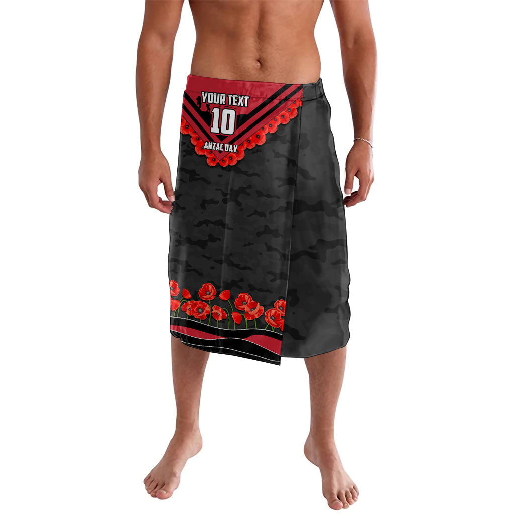 Personalised Essendon Bombers ANZAC Lavalava Military Remembrance Australian Football Mascot Camouflage