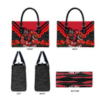 Personalised Essendon Bombers ANZAC Leather Bag Military Remembrance Australian Football Mascot Camouflage