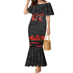 Personalised Essendon Bombers ANZAC Mermaid Dress Military Remembrance Australian Football Mascot Camouflage